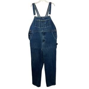Vintage Guide Gear Overalls 2XL Men Blue Denim Carpenter Loop Baggy Loose Fit